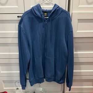 Athletic Works Men's Blue Zip-Up Sweater